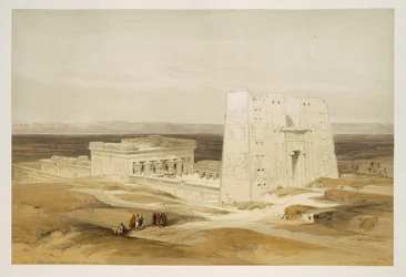 Tempel von Edfu, antikes Apollinopolis, Oberägypten, aus Ägypten und Nubien, Bd. 1